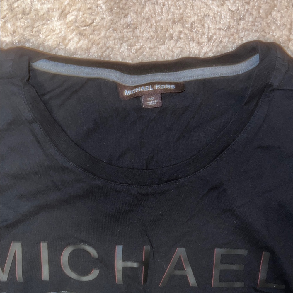 Michael Kors Black Logo Tee View 2